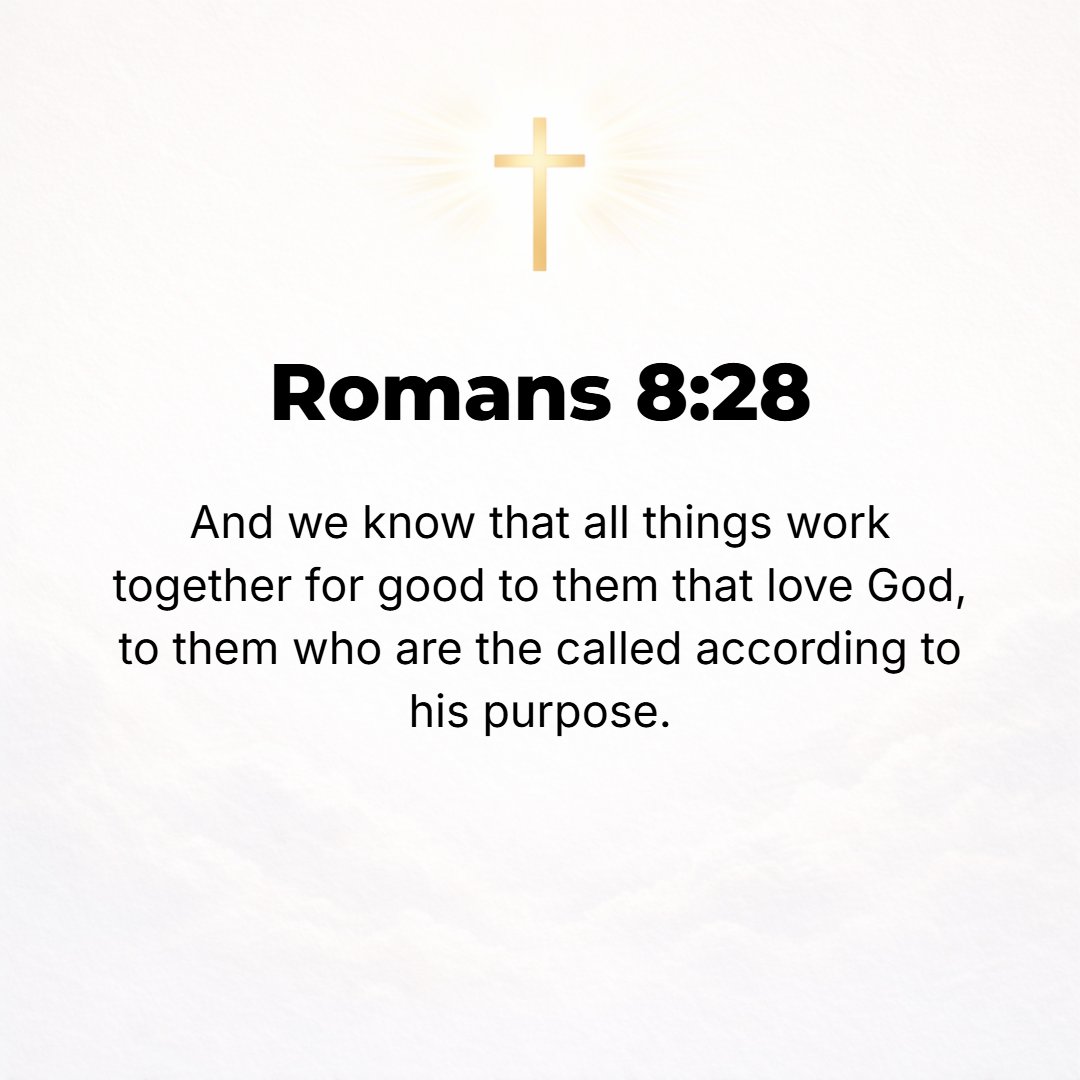 Romans 8:28 - We are assured and know that [God being a partner in their labor] all things work together and are [fitting into a plan] for good to and for those who love G...