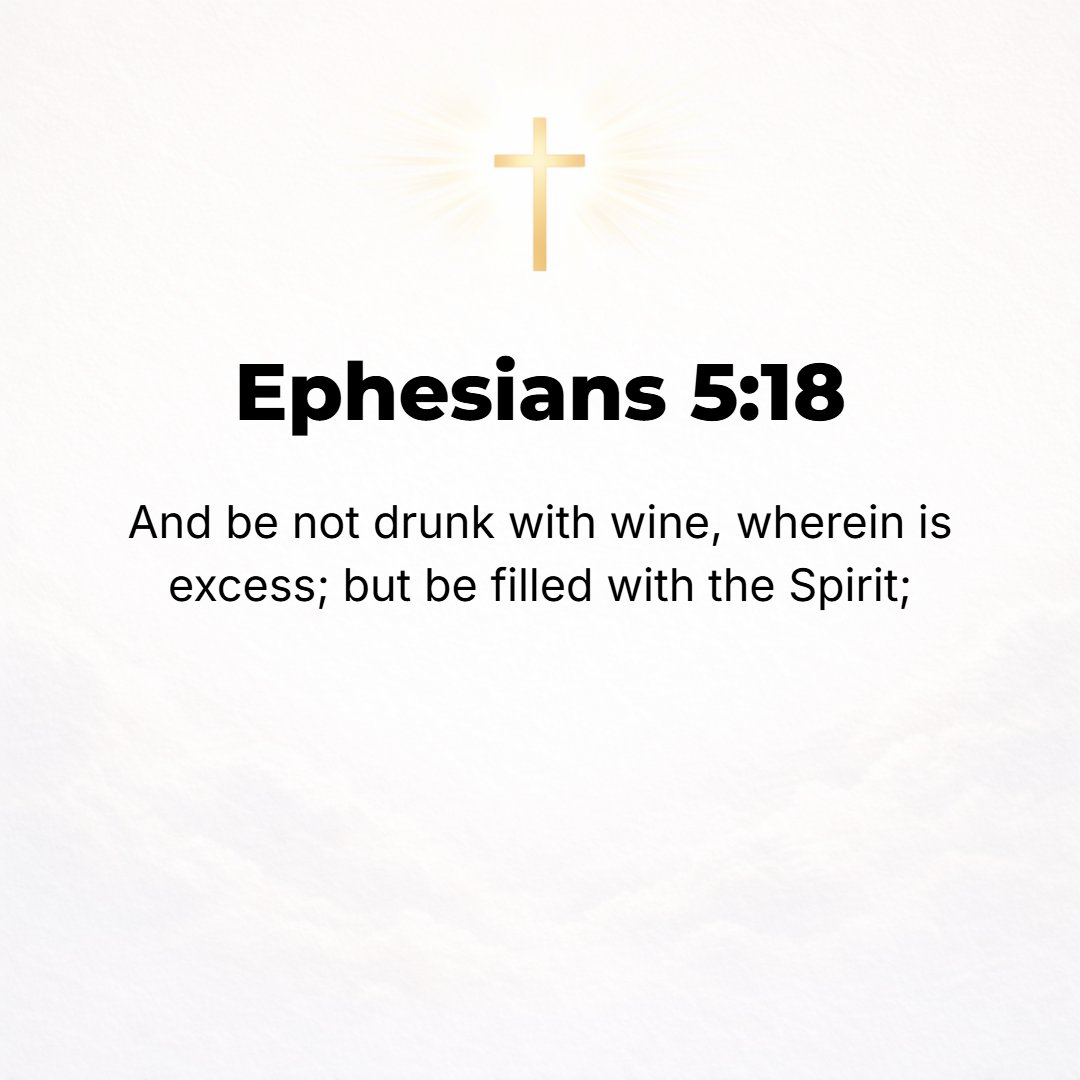 Ephesians 5:18 - And do not get drunk with wine, for that is debauchery; but ever be filled and stimulated with the [Holy] Spirit. [Prov. 23:20.]