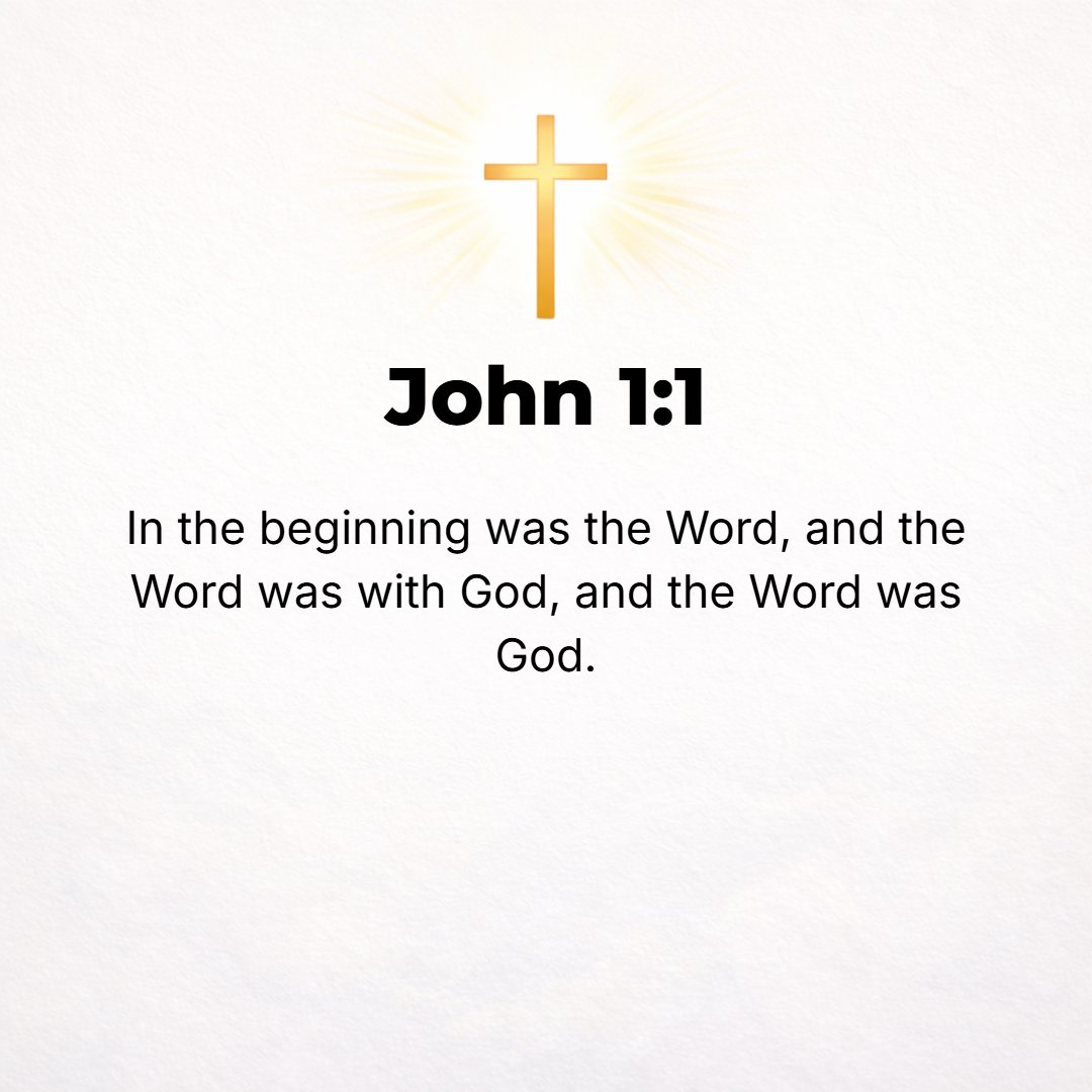 John 1:1 - IN THE beginning [before all time] was the Word (Christ), and the Word was with God, and the Word was God Himself. [Isa. 9:6.]